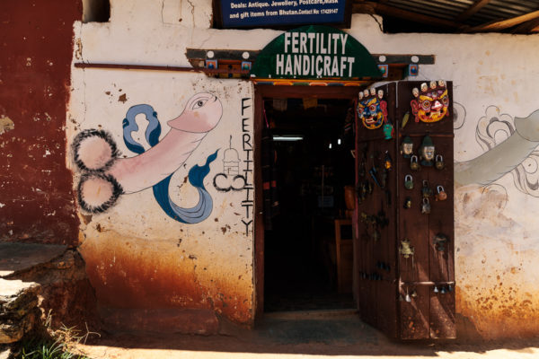 Penis mural in Bhutan