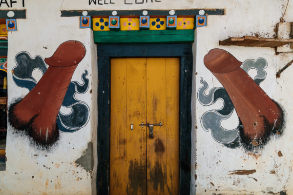 Penis murals in Bhutan