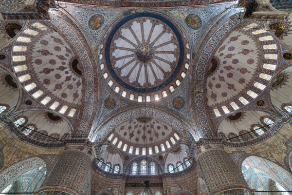 Kuppel der Sultan Ahmet Moschee (Sultan Ahmet Camii; Blaue Moschee bzw. Große Moschee) in Istanbul