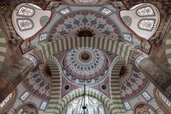 Cupola of Mihrimah Sultan (Mihrimah Camii, also Edirnekapı Camii) in Istanbul